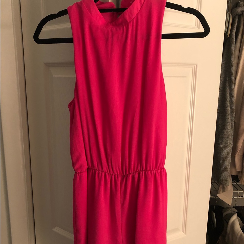 Hot pink summer romper